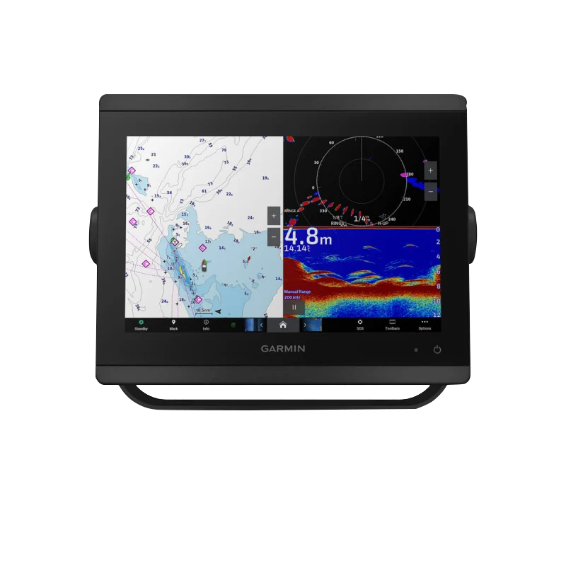 Garmin GPSMAP 8410xsv marine chartplotter with worldwide basemap, black display unit