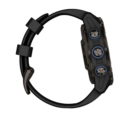 Garmin Descent Mk3i, 43 mm Carbon Gray DLC Titanium with Black Silicone Band (010-02753-10) by Garmin