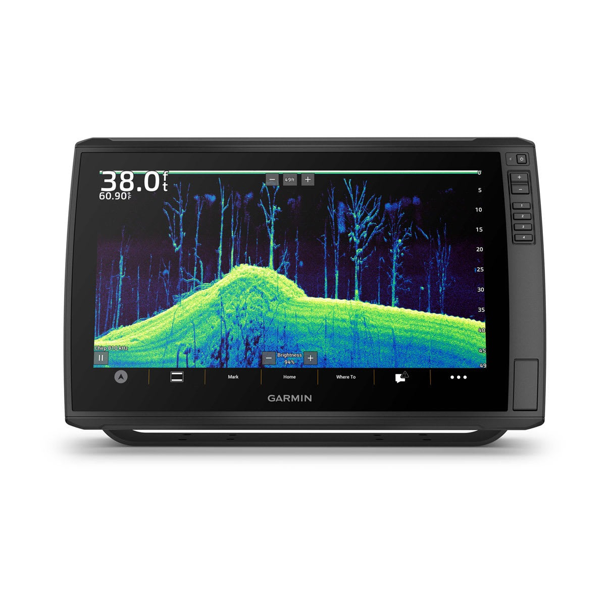Garmin ECHOMAP Ultra 2 16-inch black marine chartplotter with GT56UHD-TM transducer