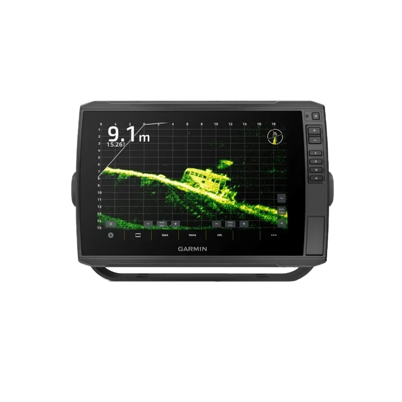 Garmin ECHOMAP Ultra 2 10-inch marine chartplotter with GT56UHD-TM transducer.