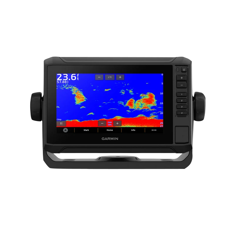 Garmin ECHOMAP UHD2 7-inch sv chartplotter, black marine GPS display