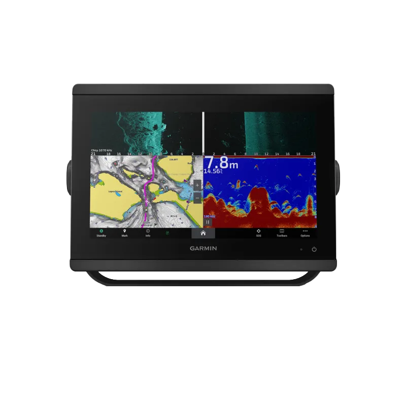 Garmin GPSMAP 8412xsv marine chartplotter with worldwide basemap and sonar, black display