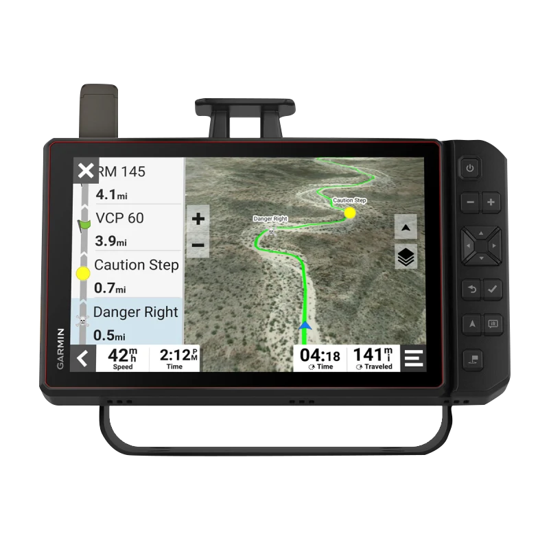 Garmin Tread XL Baja Race Edition 10-inch off-road navigator with black rugged body and side controls