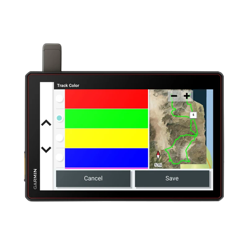 Garmin Tread XL Baja Chase Edition 10-inch off-road GPS navigator with map display