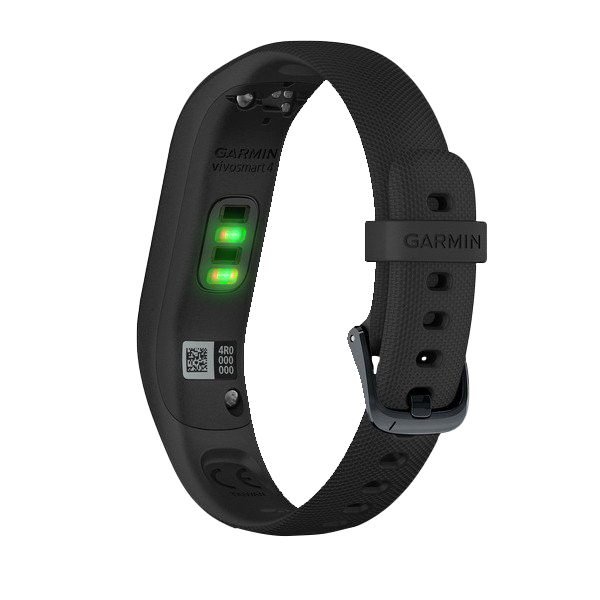 Garmin Vivosmart 4 fitness tracker with black band and midnight hardware