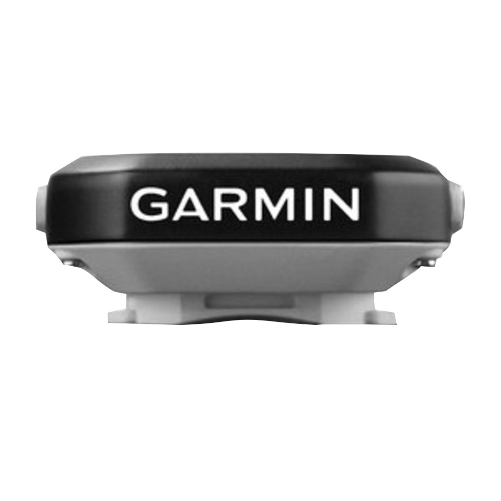 Garmin Edge 25 bike computer, black and silver with Garmin logo