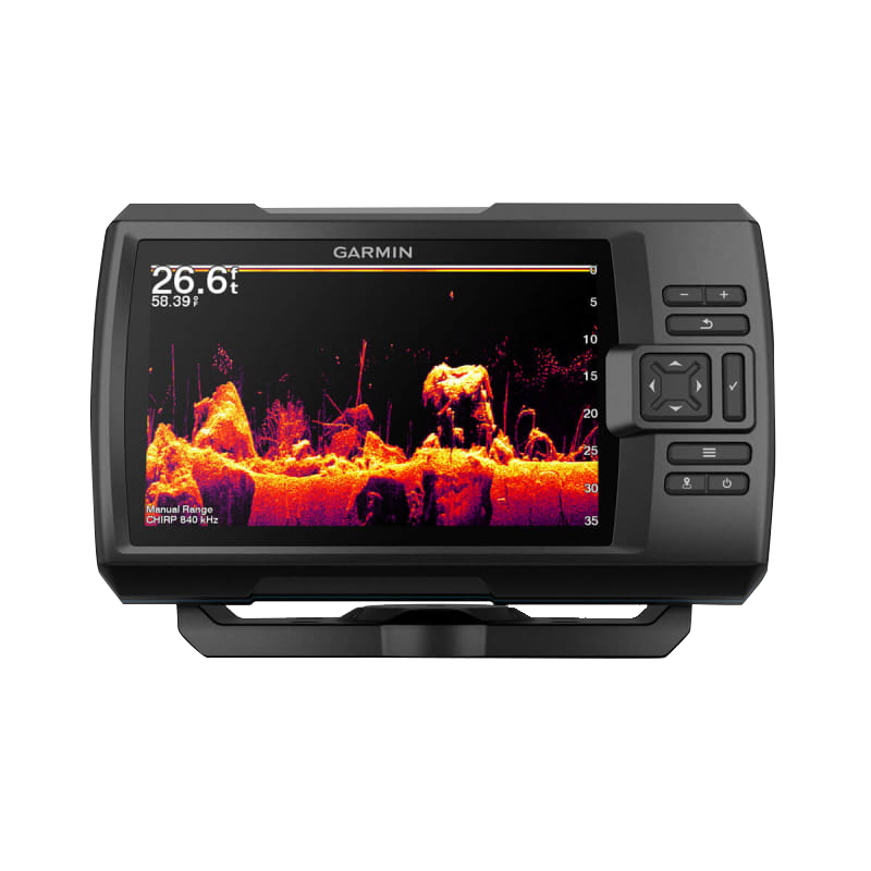 Garmin STRIKER Vivid 7cv fish finder with GT20-TM transducer and color sonar display