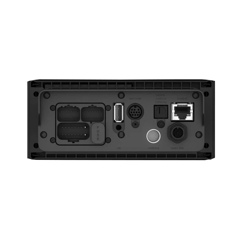 Garmin Fusion Apollo MS-RA670 marine stereo back panel with DSP and USB port
