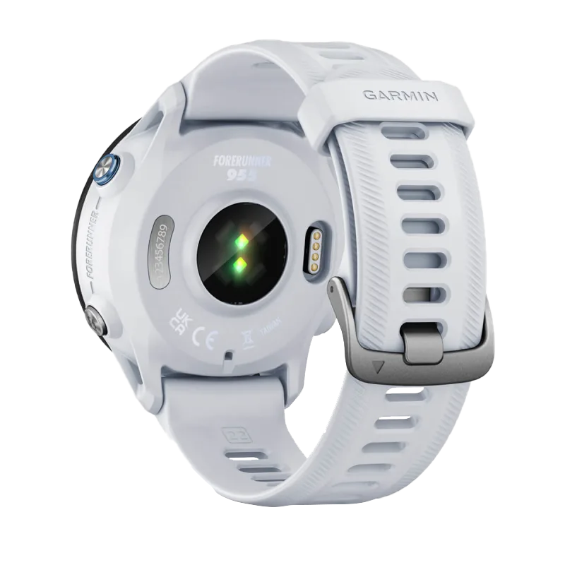 Garmin Forerunner 955 smartwatch, Whitestone color, certified refurbished