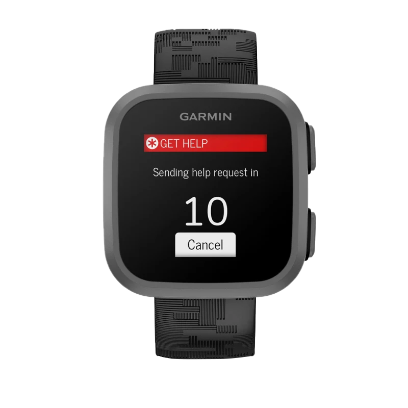 Garmin Bounce Black Camo smartwatch (010-02448-00) with square face and camo strap