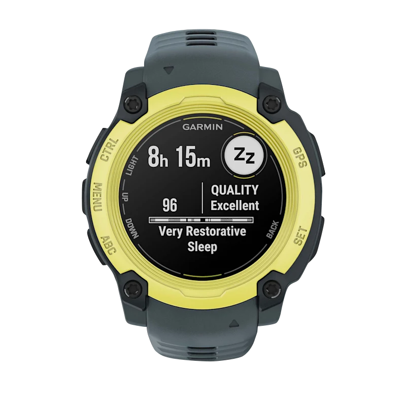 Garmin Instinct E smartwatch, 40mm, Electric Lime bezel with Twilight Band