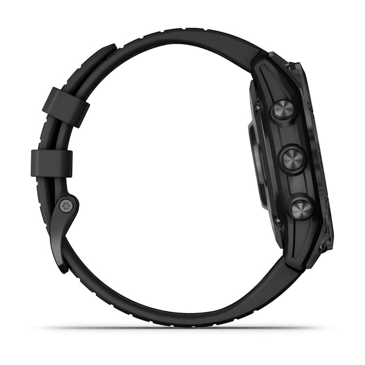 Garmin fēnix 7 Pro Solar Edition smartwatch with slate gray case and black band