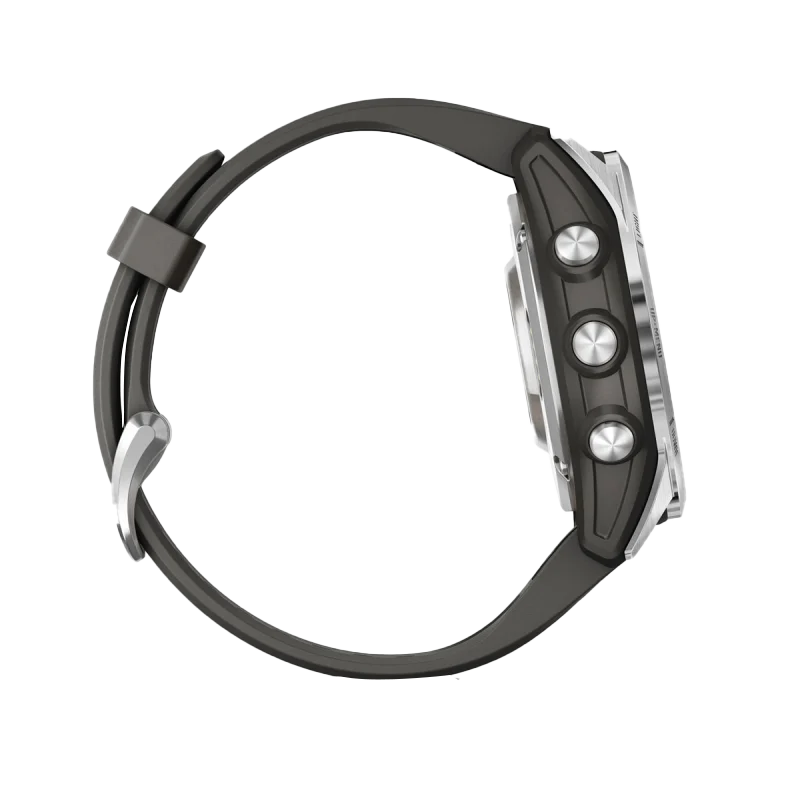 Garmin Fenix 7S Pro Solar Edition Silver with Graphite Band (010-02776-00) by Garmin