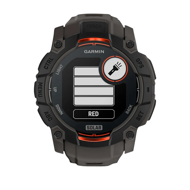 Garmin Instinct 3 Solar smartwatch, 50mm, black case with charcoal band