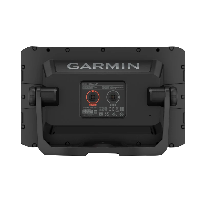 Garmin ECHOMAP UHD2 7-inch cv chartplotter back view in black