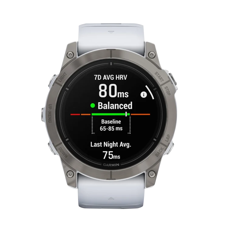 Garmin Epix Pro (Gen 2), 51 mm Sapphire Edition Titanium with Whitestone Band (010-02804-10) by Garmin