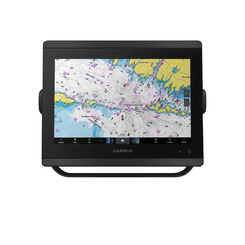 Garmin GPSMAP 8410 marine chartplotter with worldwide basemap, black display unit