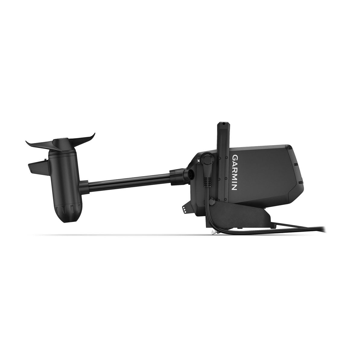 Garmin Force Current kayak trolling motor with power-steer foot pedals, black.