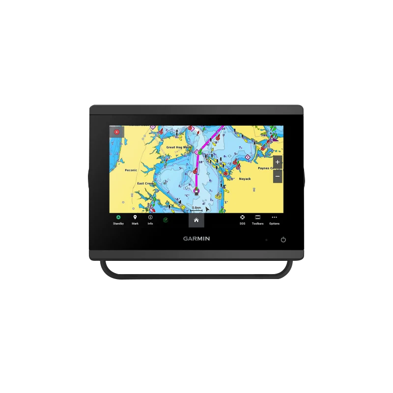 Garmin GPSMAP 723 Non-sonar marine chartplotter with Worldwide Basemap, black display unit