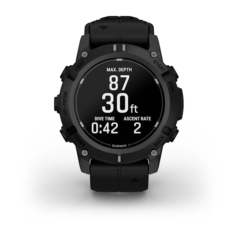 Garmin Descent G2 Dive Smartwatch, Black with Black Band (010-02986-00) by Garmin