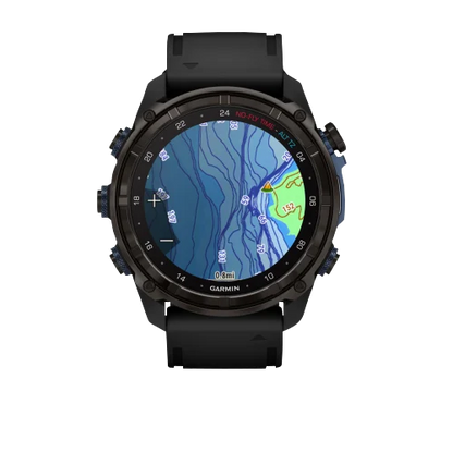 Garmin Descent Mk3i, 51 mm Carbon Gray DLC Titanium with Black Silicone Band (010-02752-10) by Garmin