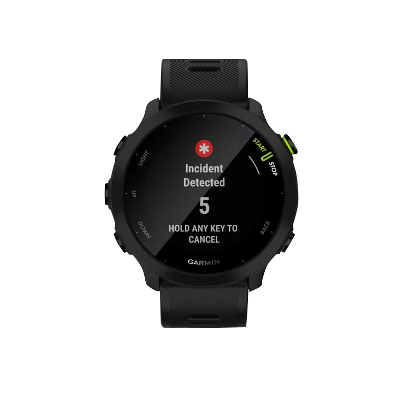 Garmin Forerunner 55 Black smartwatch, certified refurbished
