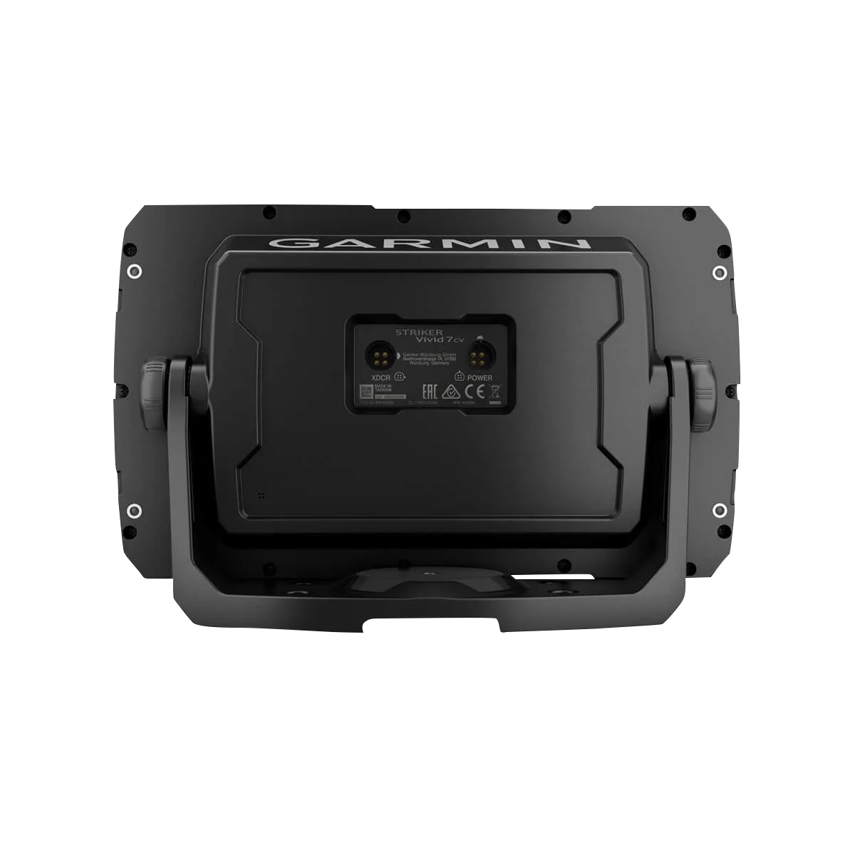Garmin STRIKER Vivid 7cv fish finder with GT20‑TM transducer, black back unit