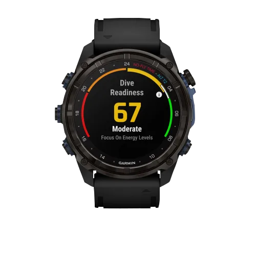Garmin Descent Mk3i, 51 mm Carbon Gray DLC Titanium with Black Silicone Band (010-02752-10) by Garmin