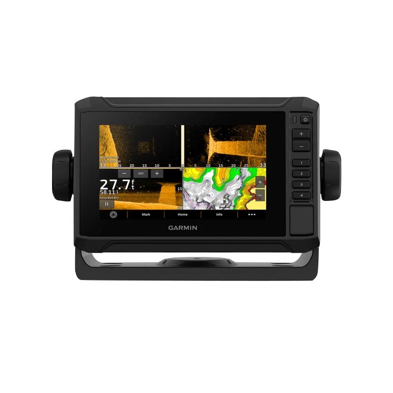 Garmin ECHOMAP UHD2 6-inch sv chartplotter in black with GT54UHD-TM transducer and Navionics+ U.S. Inland mapping