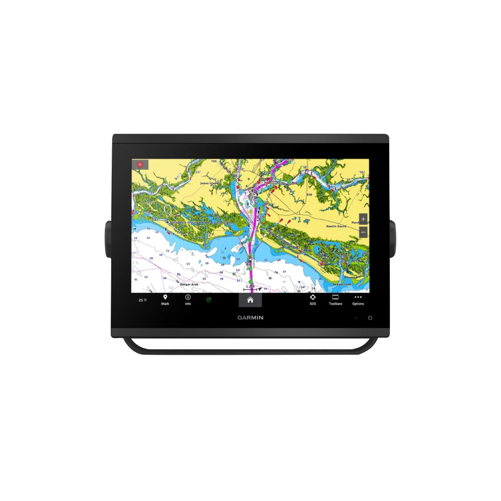 Garmin GPSMAP 1243xsv marine chartplotter with GMR 18 HD3 radome