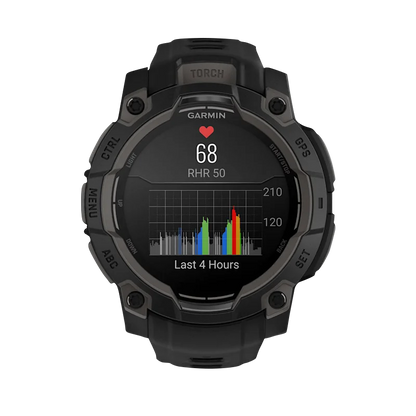 Garmin Instinct 3 AMOLED, (45mm) Black with Black Band (010-02936-00) by Garmin