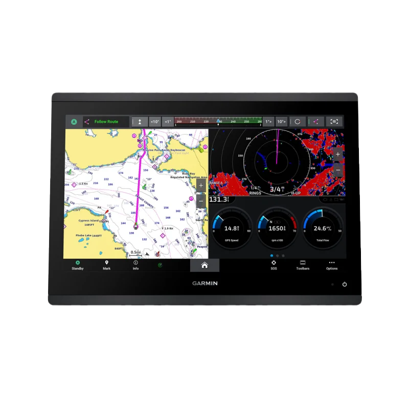 GPSMAP 1643 Non-Sonar marine chartplotter with mapping, black display by Garmin