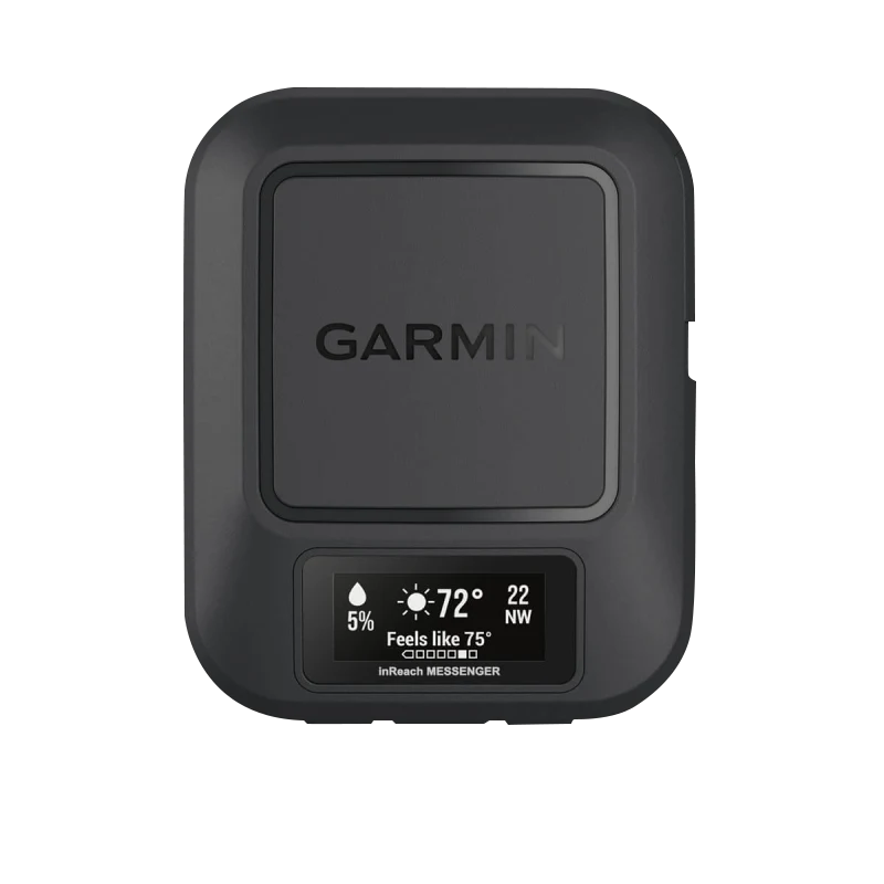 Garmin inReach Messenger SOS satellite communicator, certified refurbished, dark gray device