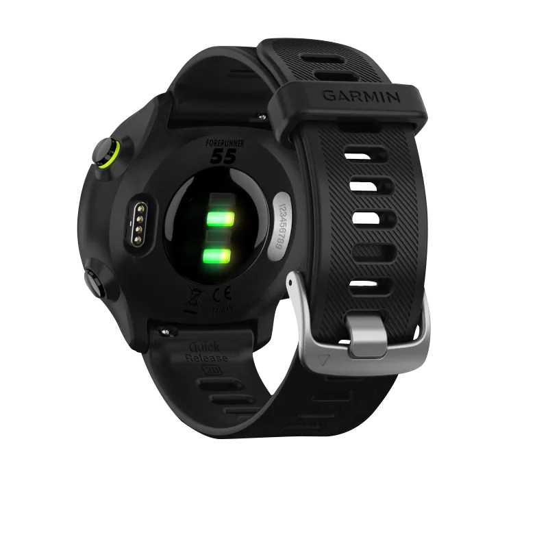 Garmin Forerunner 55 smartwatch, black, certified refurbished