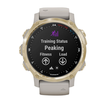 Garmin Descent Mk2S Light Gold with Light Sand Silicone Band (Garmin Certified Refurbished) by Garmin