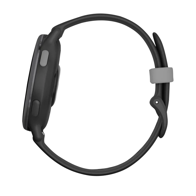 Garmin Vivoactive 5 smartwatch, slate aluminum bezel with black silicone band
