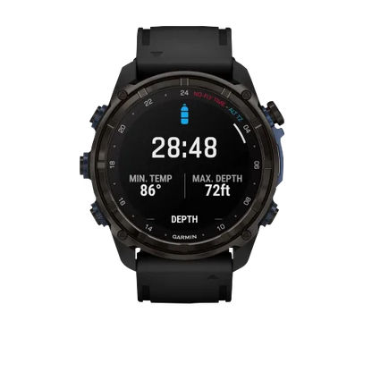 Garmin Descent Mk3i, 51 mm Carbon Gray DLC Titanium with Black Silicone Band (010-02752-10) by Garmin