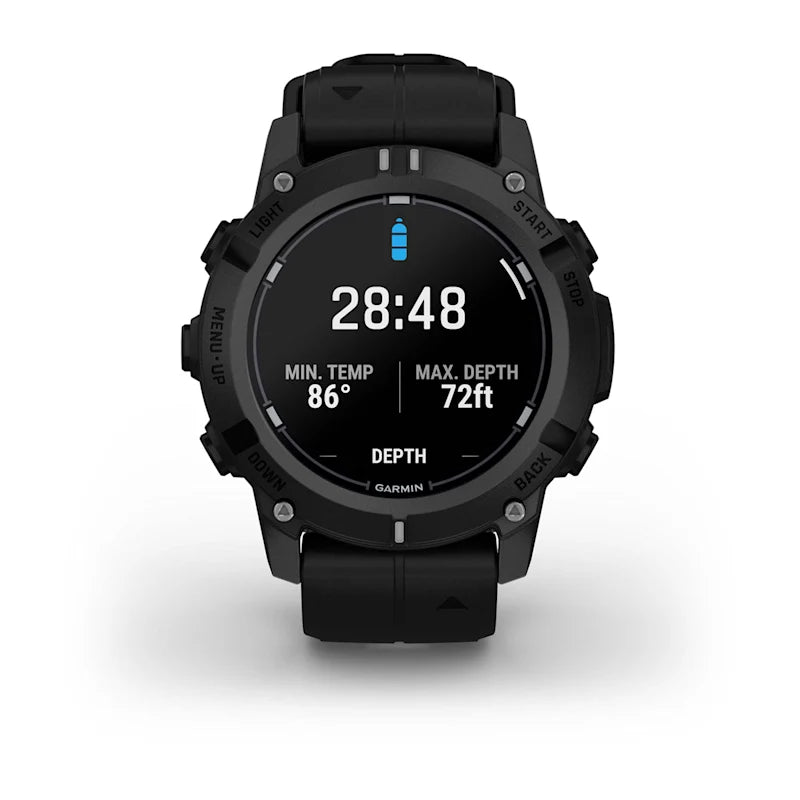 Garmin Descent G2 Dive Smartwatch, Black with Black Band (010-02986-00) by Garmin