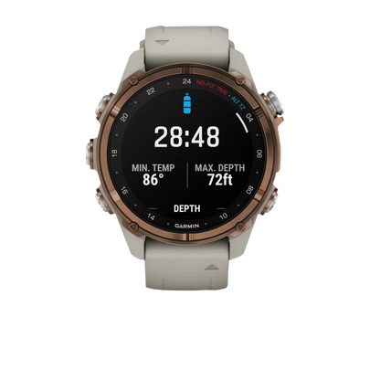 Garmin Descent Mk3i, 43 mm Bronze PVD Titanium with French Gray Silicone Band (010-02753-13) by Garmin