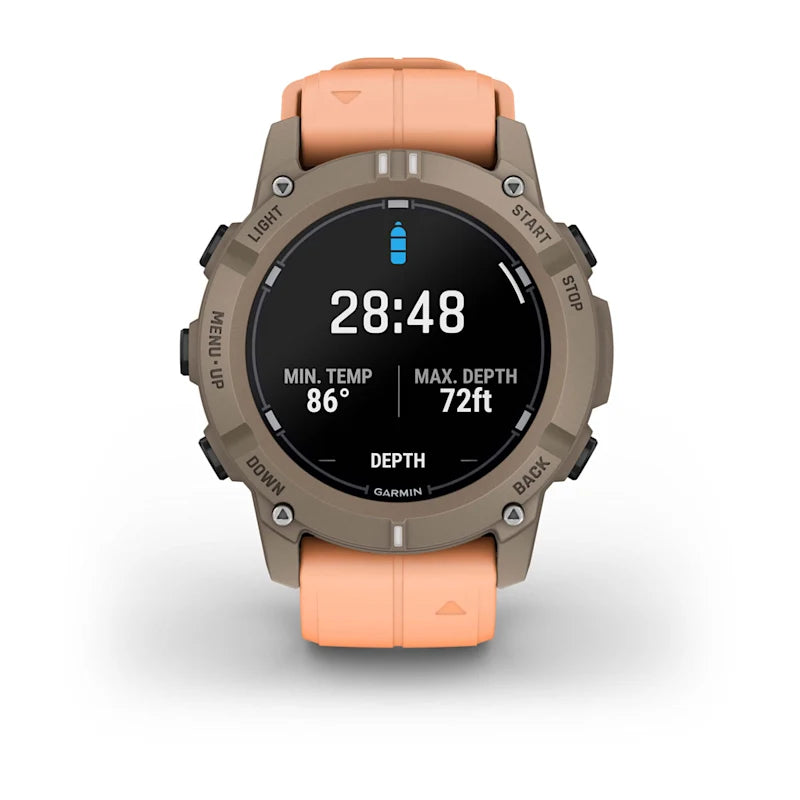 Garmin Descent G2 AMOLED Dive Watch, Paloma with Shell Pink Band (010-02986-01) by Garmin