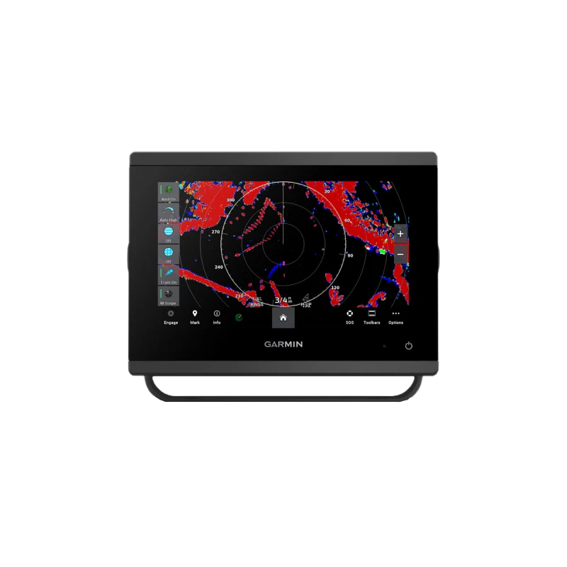 Garmin GPSMAP 723xsv marine chartplotter with SideVü, ClearVü and CHIRP sonar on a black display