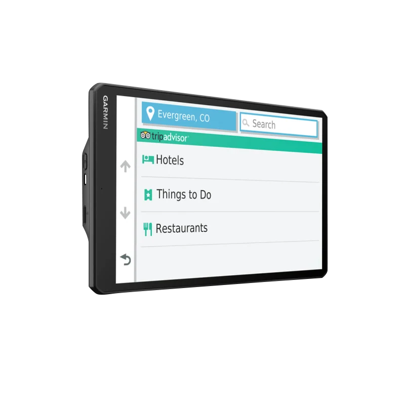 Garmin Dezl OTR1000 10-inch black truck GPS navigator, certified refurbished.