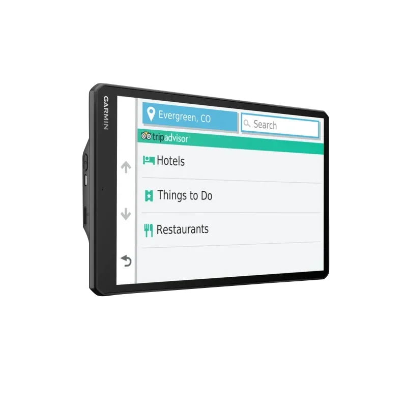 Garmin Dezl OTR1000 10-inch black truck GPS navigator, certified refurbished.