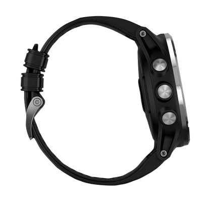 Garmin Descent Mk1, Silver w/Black Band, Marine Smartwatch for Divers (010-01760-00) by Garmin