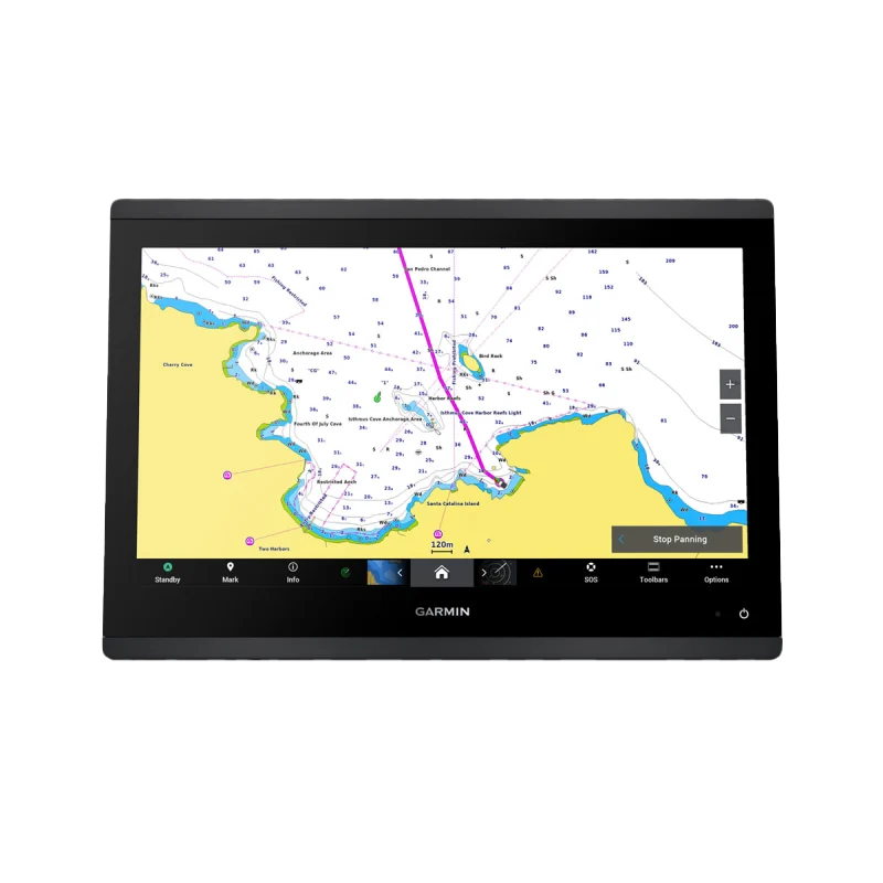 Garmin GPSMAP 1623 marine chartplotter, non-sonar with worldwide basemap, black bezel