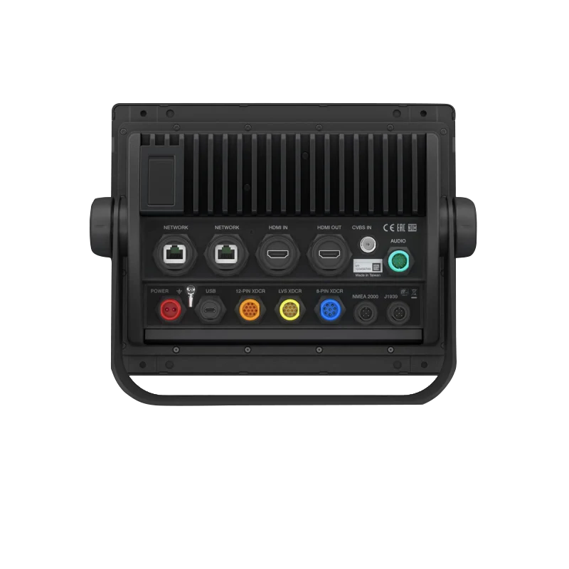 Garmin GPSMAP 8410xsv marine chartplotter back panel with network, HDMI and USB ports