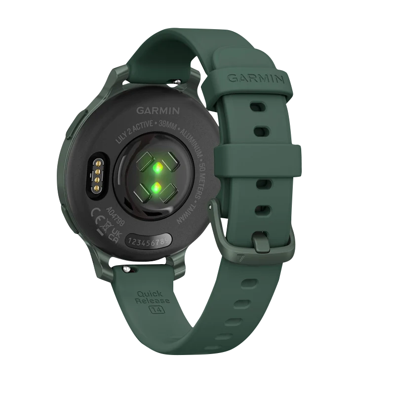 Garmin Lily 2 Active, Jasper Green with Jasper Green Silicone Band (010-02891-02) by Garmin