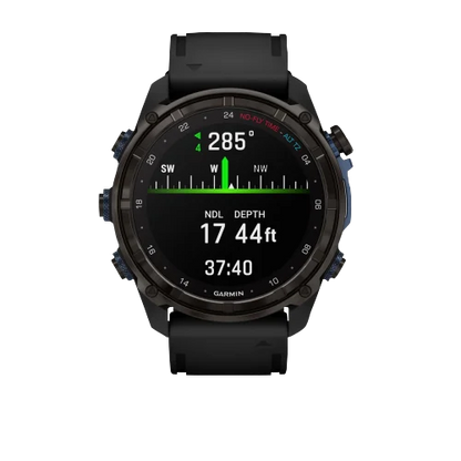 Garmin Descent Mk3i, 51 mm Carbon Gray DLC Titanium with Black Silicone Band (010-02752-10) by Garmin