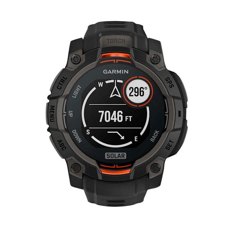 Garmin Instinct 3 Solar, (45mm) Black with Black Band (010-02934-00) by Garmin