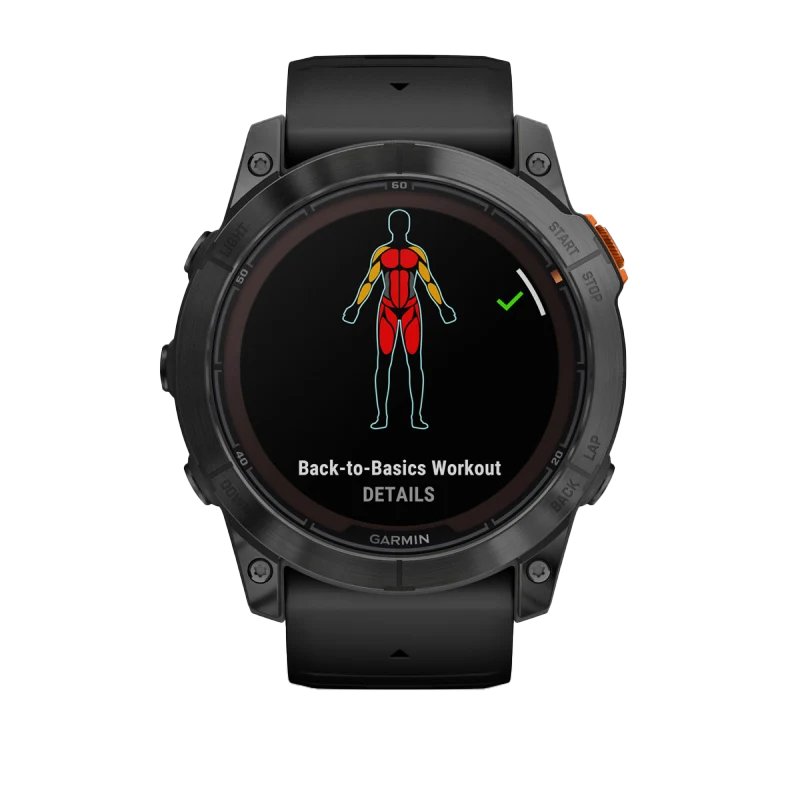 Garmin Fenix 7X Pro Solar smartwatch with slate-gray case and black band